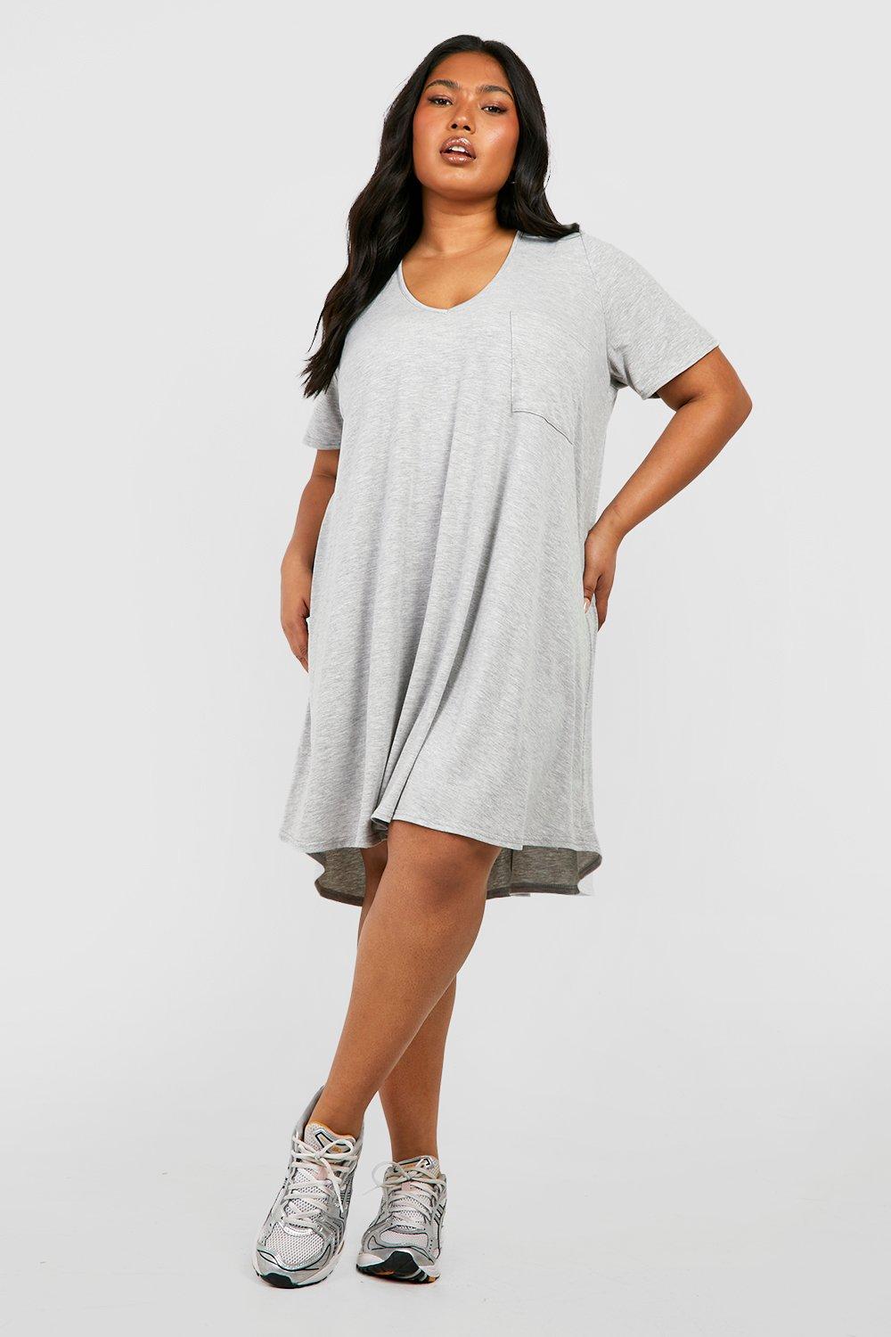 Plus size t shirt cheap swing dress